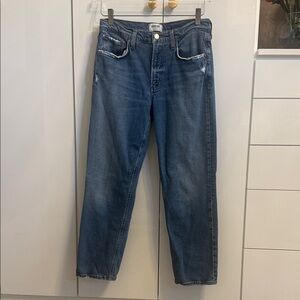 Agolde Classic Indigo Straight Jeans